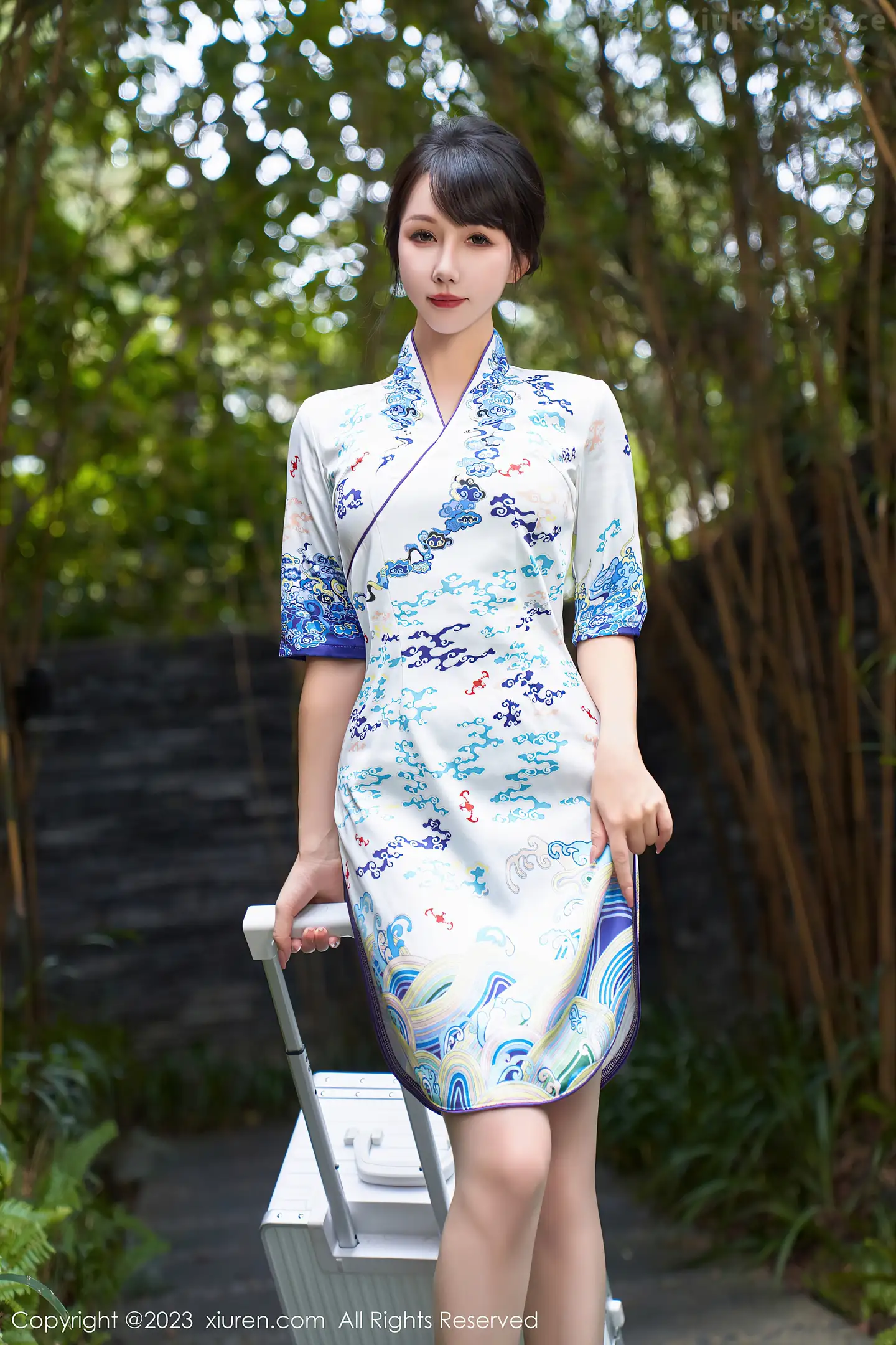 图片[4]-[XiuRen秀人网]VOL.7804 模特波巧酱空乘女友主题脱性感旗袍露白色情趣内衣惹火诱惑写真71P-秀人网官方网站